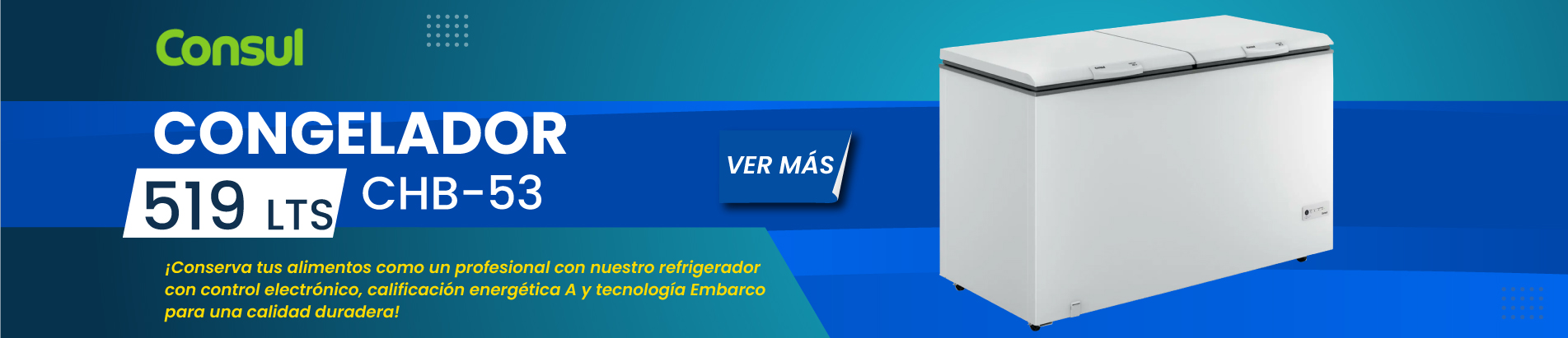 Congelador Consul 519 Lts. CHB-53