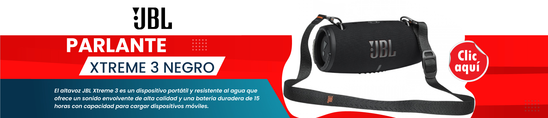 Parlante JBL Xtreme 3 Negro