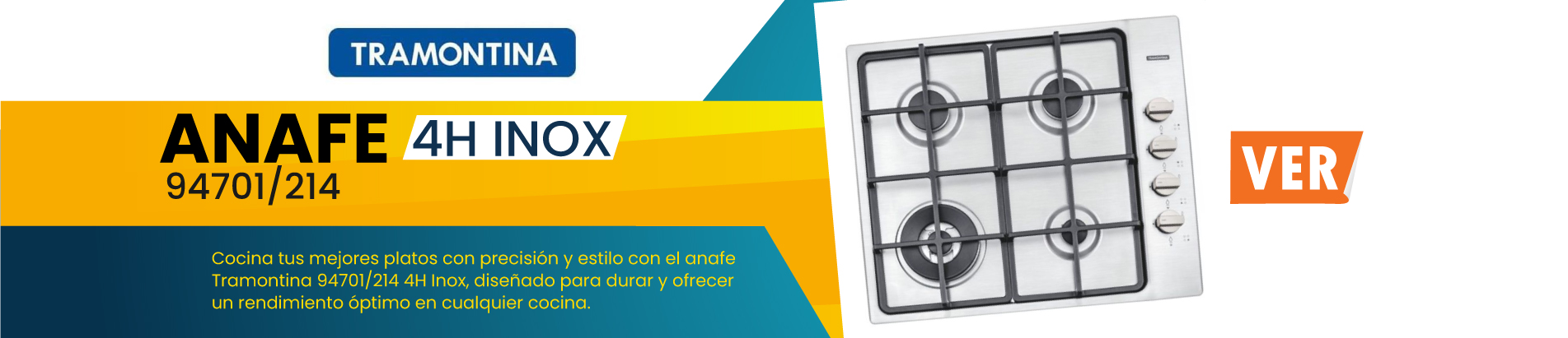 Anafe Tramontina 94701/214 4H Inox