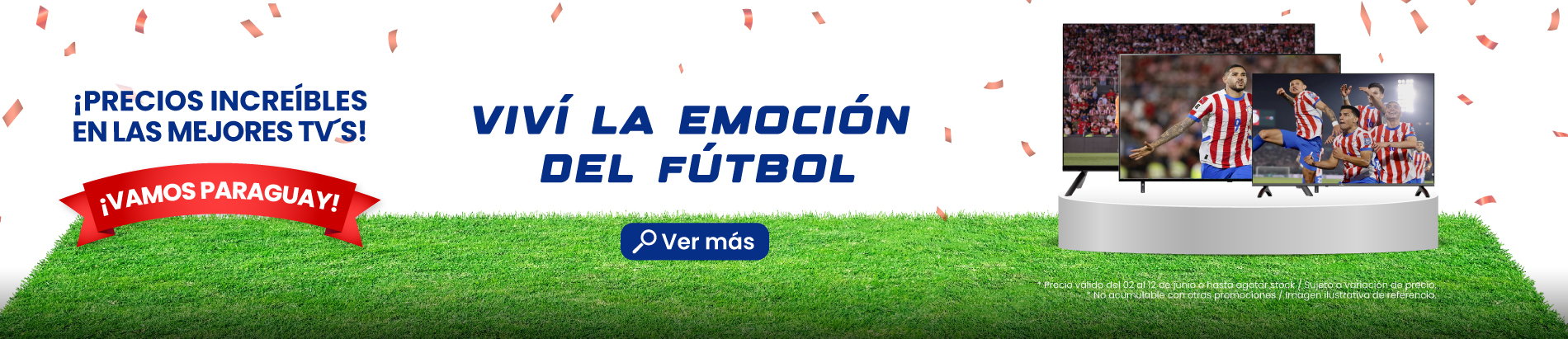 Promo Vivi la emocion del Futbol del 02 al 06 Junio