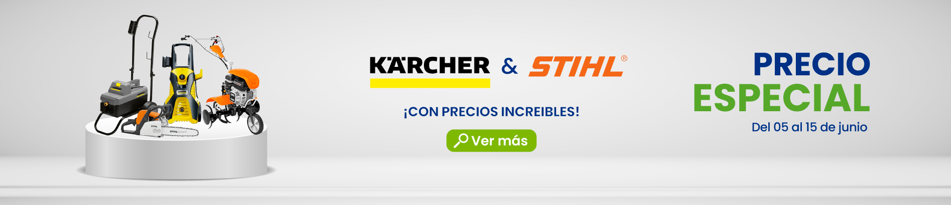 Promo Karcher y STIHL del 05 al 15 de junio