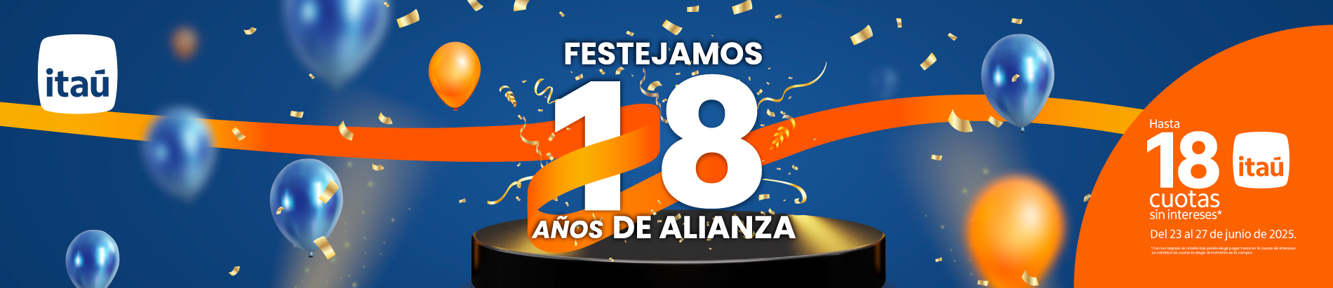 Promo Aniversario Itau 23 al 27 junio