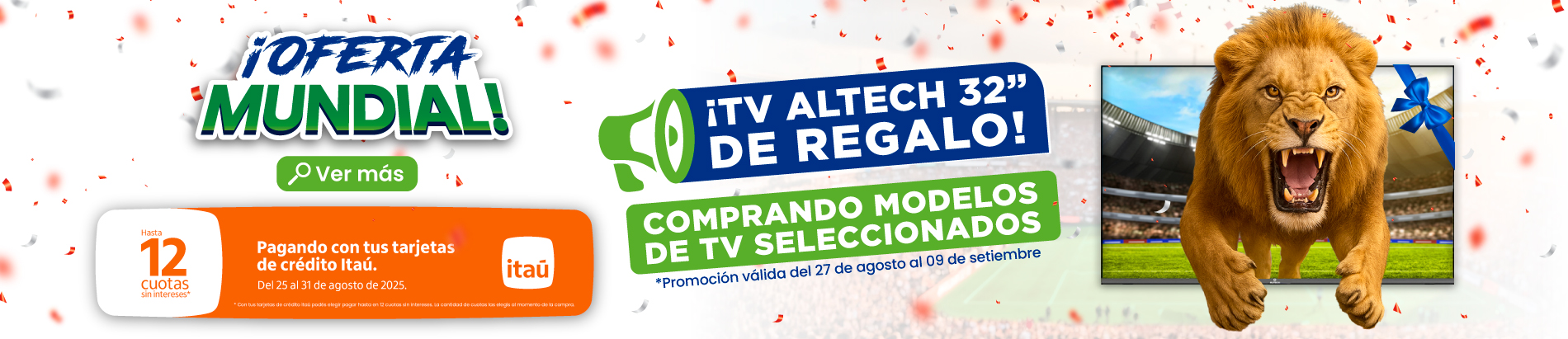 Promo TV con regalo Altech del 27 de agosto al 09 de septiembre