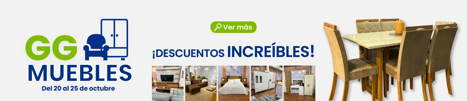 Promo GG Muebles del 20 al 25 de octubre