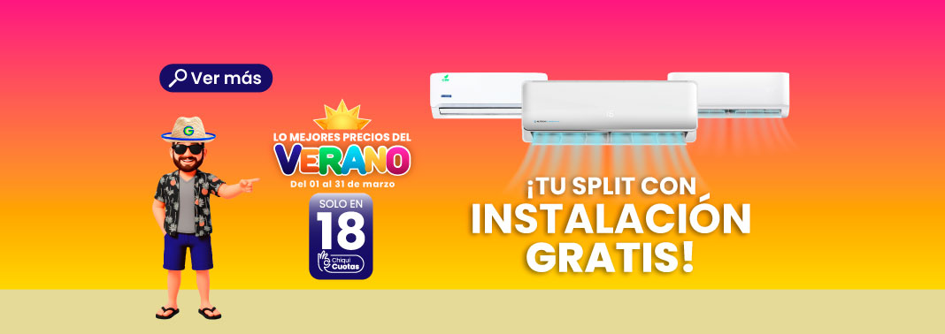 Tu split con instalacion Gratis