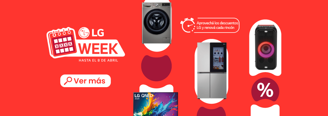 💥 LG Week llegó: Renová todo al mejor precio 🏠📺