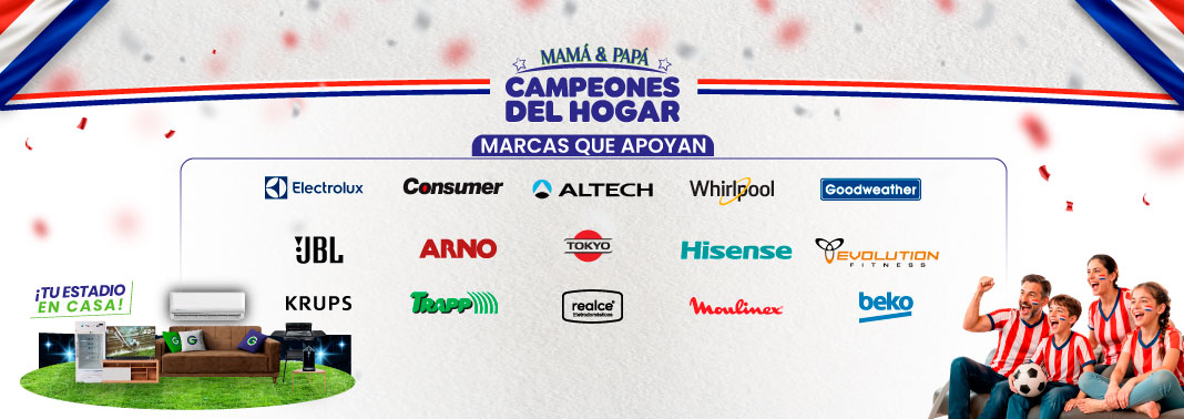 Marcas que apoyan Mamá y Papá Campeones del hogar