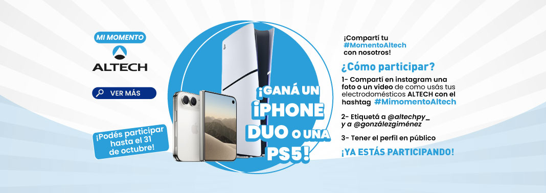 🎉 ¡Viví tu #MomentoAltech y ganá un iPhone Duo! 📱