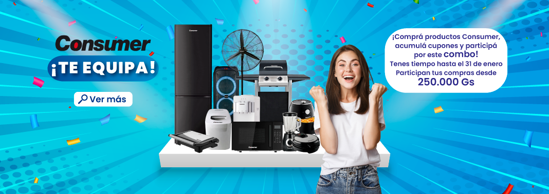 🛒💙 ¡Tus compras Consumer pueden equiparte por completo! 🎁