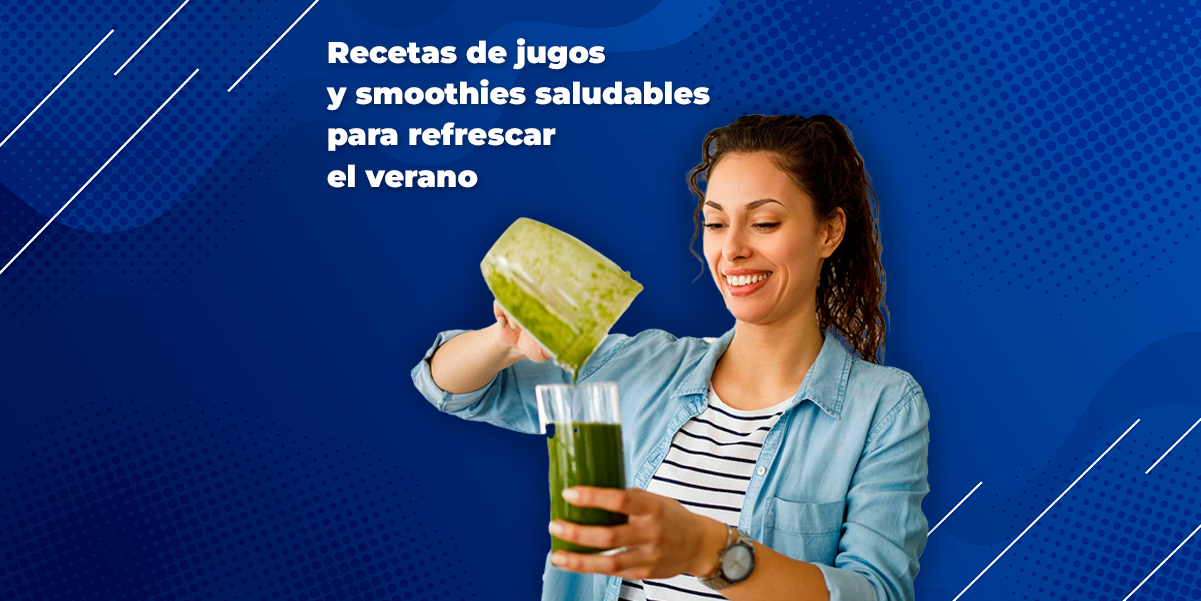 Recetas de jugos y smoothies saludables para refrescar el verano.