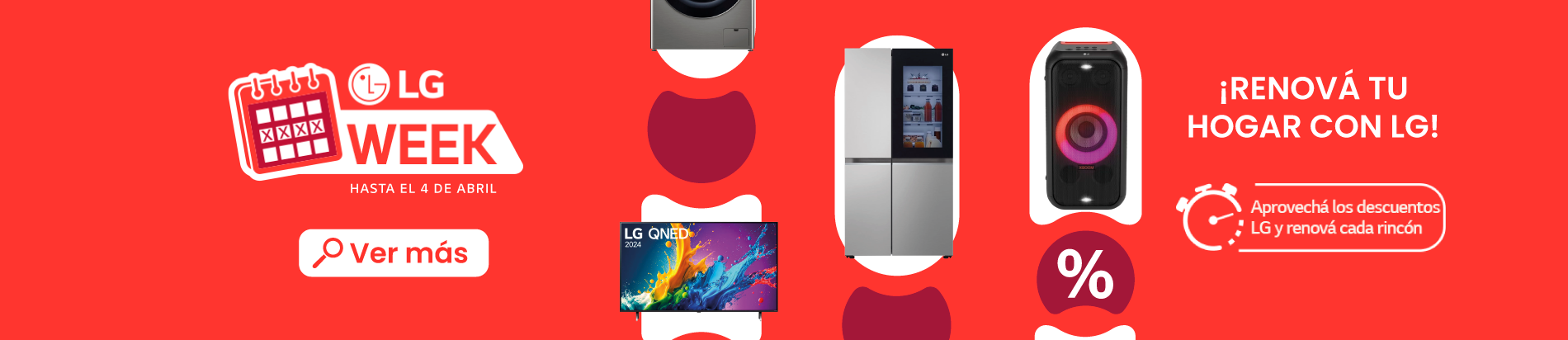 💥 LG Week llegó: Renová todo al mejor precio 🏠