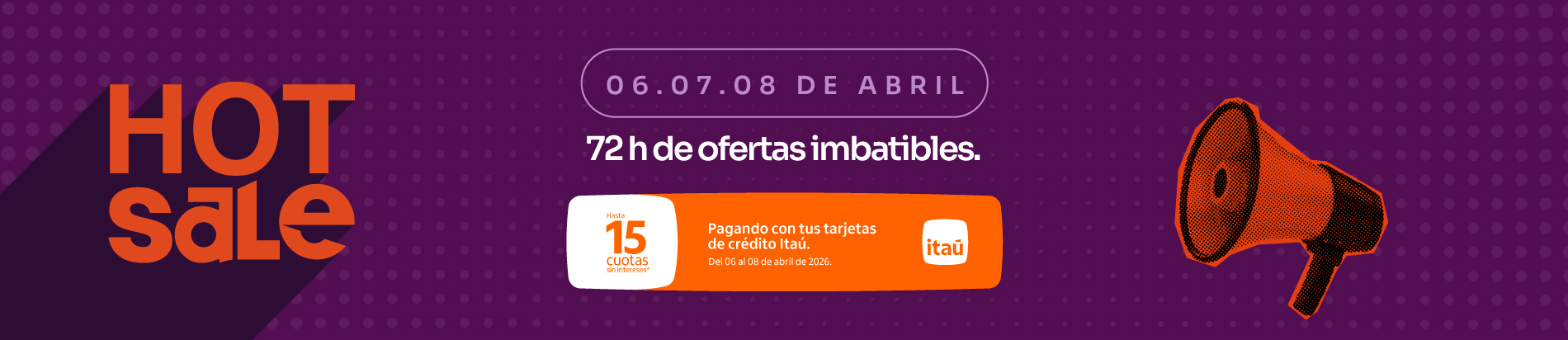 💥 HOT SALE: Todo lo que querés, con descuentos imperdibles