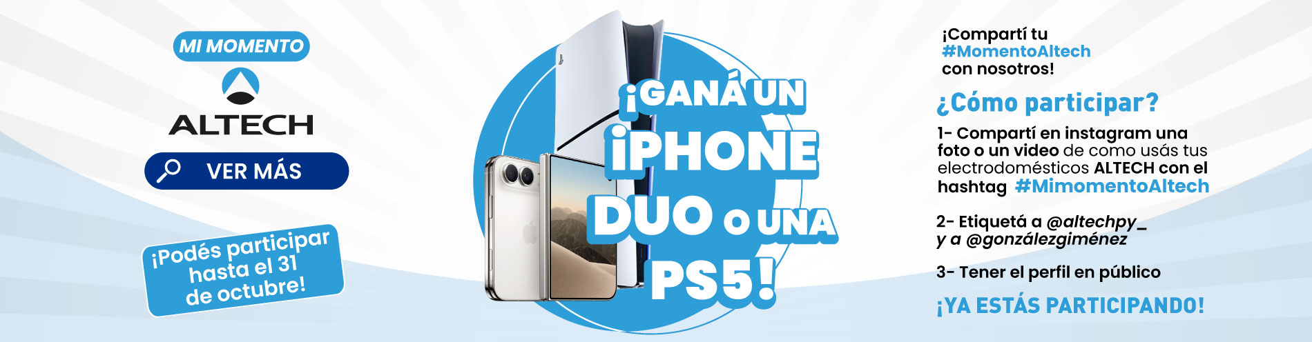 🎉 ¡Viví tu #MomentoAltech y ganá un iPhone Duo! 📱