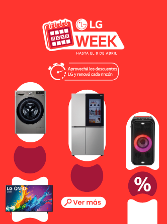 💥 LG Week llegó: Renová todo al mejor precio 🏠
