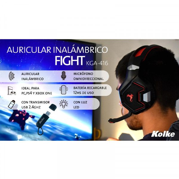 Auricular Kolke Gamer Fighter KGA-416 RJ
