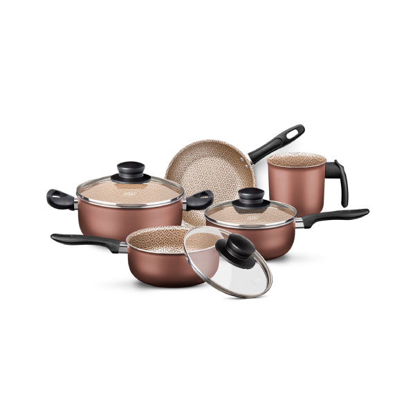Conjunto Florence Chocolate Supra Tvt 5 Piezas Mta