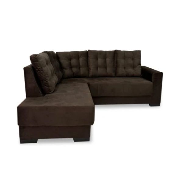 Sofa Abba New Uruguay Esquinero Marrón
