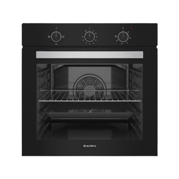 Horno Altech 73Lts Negro A Perilla Empotrable