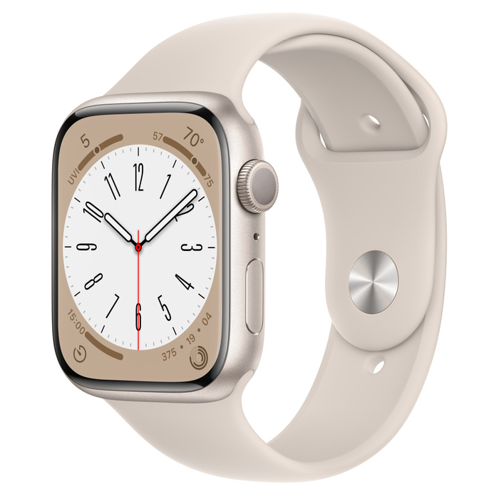 Reloj Apple Watch S8 45MM MNUQ3LL Starlight Alum