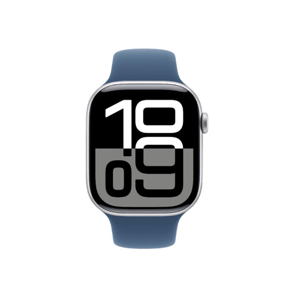Reloj Apple Watch Serie 10 46Mm M/L Mwwm3Lw/A Gps Silver/Denim Sport Band