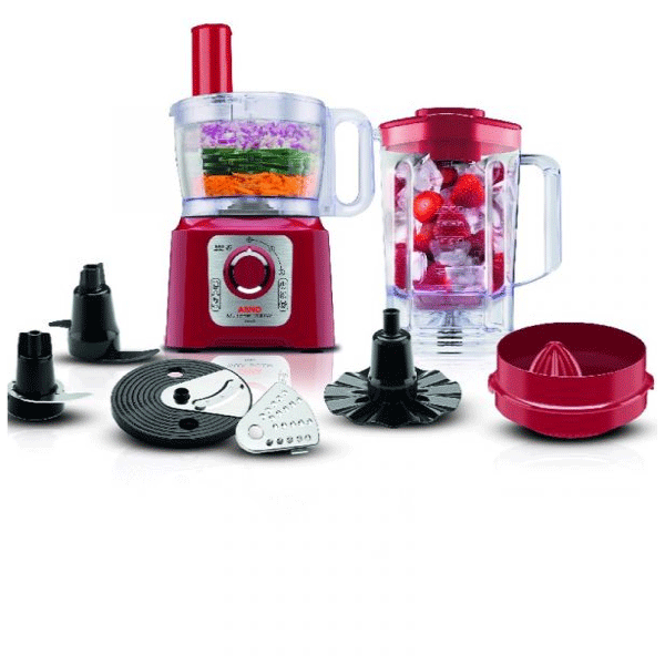 PROCESADOR ARNO MULTICHEF 7 EN 1 ROJO DO1655B2