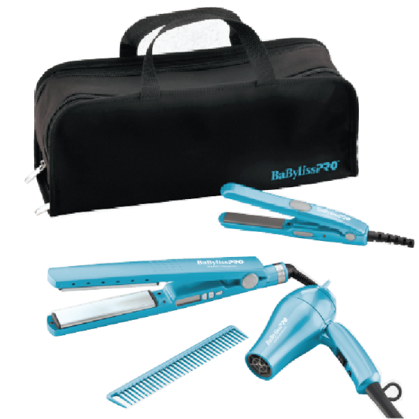 Combo Babyliss BNTPP45 Planchita Mini Planchita + Secador