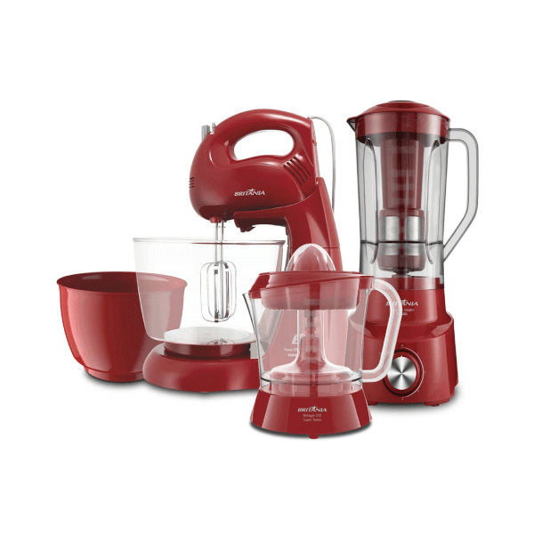 Kit Cocina Britania BKT54V 3 En 1 Rojo