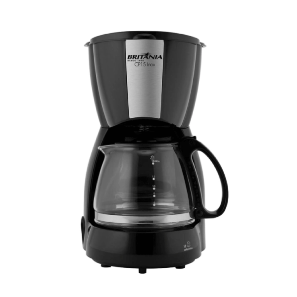 Cafetera Britania CP15 Inox Negro