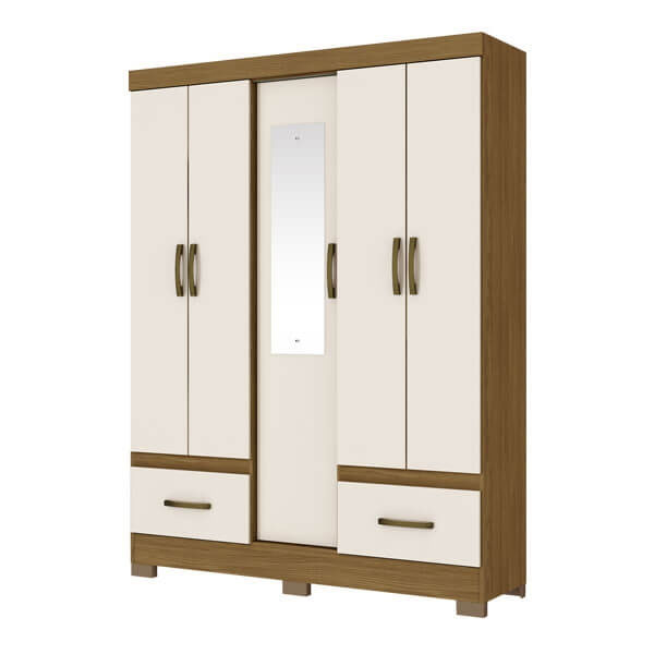 Ropero 5 Puertas B60 Briz Nature|Off White