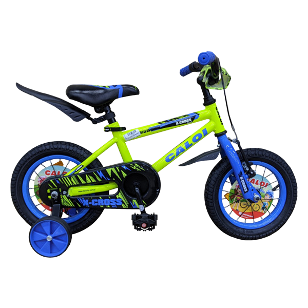 Bicicleta Caloi X-CROSS 12" Varón Amarillo/Azul-Negro
