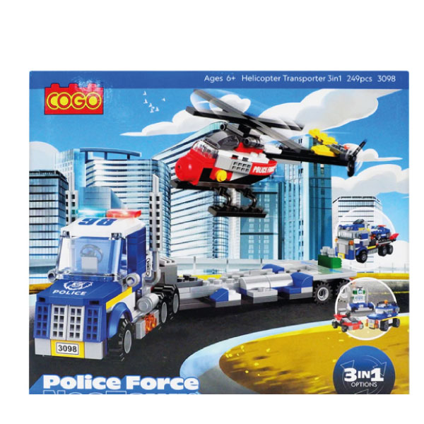 Juego Player Policia Cogo Creative 249 Piezas