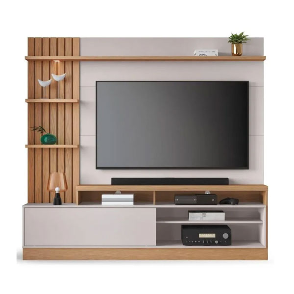 Estante Home Colibri Maceio Freijo/OFF White