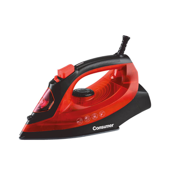 Plancha Consumer A Vapor 1600W 250L Rojo