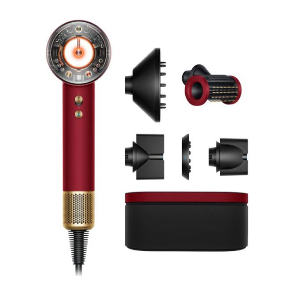 Secador Dyson Hd16 Supersonic Nural Special Red Velvet/Gold 220V