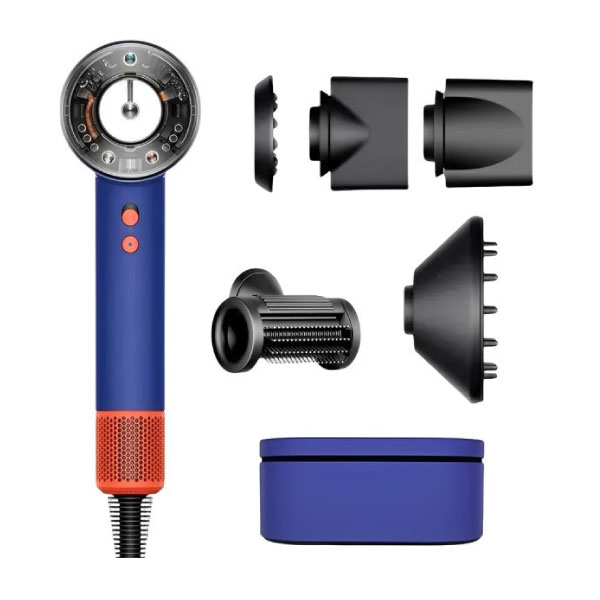 Secador Dyson Hd16 Supersonic Nural Special Vinca Blue/Orange 220V