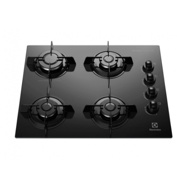 Anafe Electrolux KE4GP Gas 4H Vidrio Negro