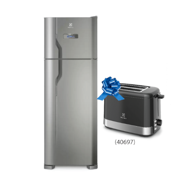Heladera Electrolux 371 L DFX43 F.F 2P Inox.