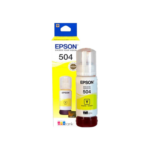 Tinta Epson T504 Amarillo 70ml – Compatible con L41XX, L42XX y L61XX