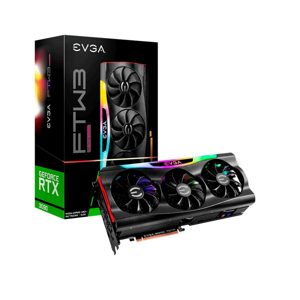 Placa de Video EVGA GeForce RTX 3090 FTW3 Ultra Gaming 24GB GDDR6X ARGB