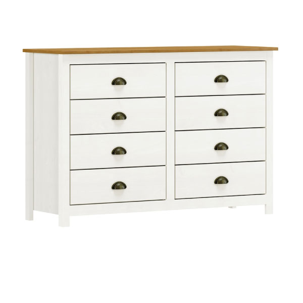 Comoda 8 Cajones 9102Bv Finestra Blanco|Freijo