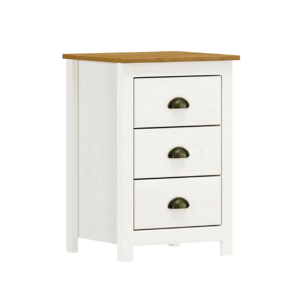 Mesa De Luz 3 Cajones 9130 Finestra Blanco | Freijo