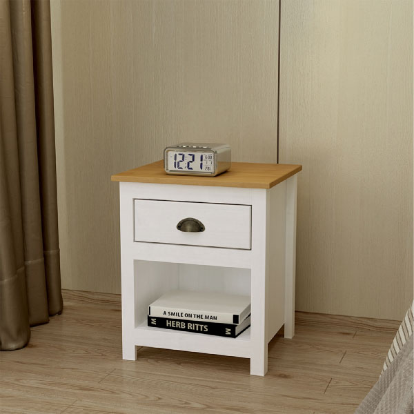 Mesa De Luz 9100Bv Finestra Blanco|Freijo