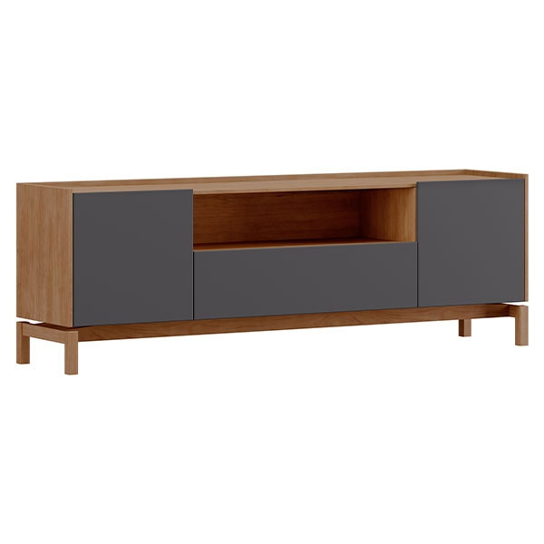 Rack 2 Puertas Barcelona 2154Vz Finestra Oak/Ferrolack