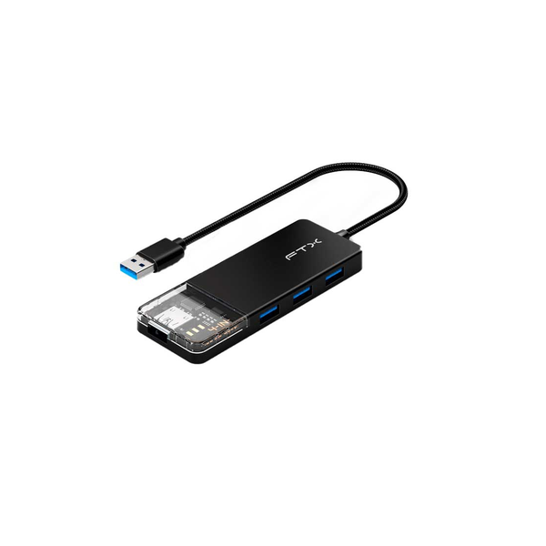 Hub USB 3.0 de 4 Puertos 5Gbps Compacto