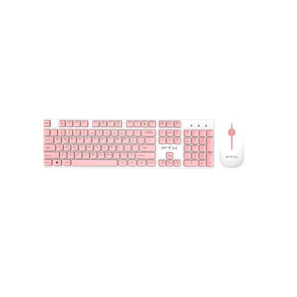 Teclado + Mouse FTX Wireless FTXGK600 Rosa