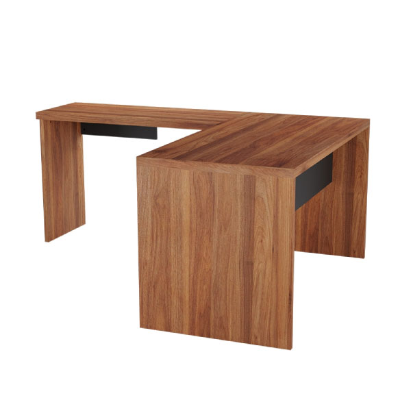 Conjunto De Mesa 137X171 Corporativo 25.201.0 40Mm Lado Izquierdo Giobel Noce | Negro