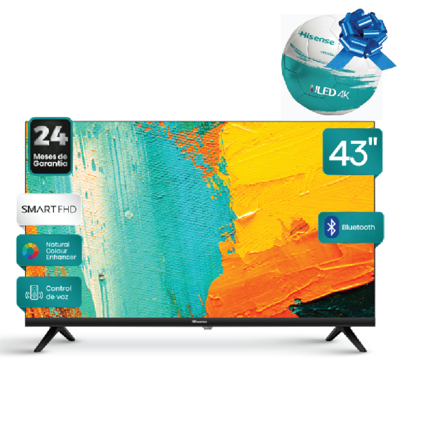 TV Hisense 43” FHD43A4H Smart VIDAA, Frameless