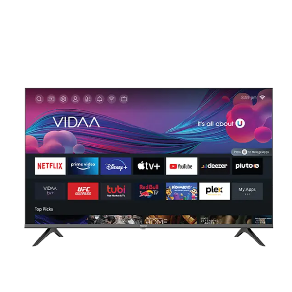 TV Hisense 55” UHD55A6H Smart VIDAA, Framless