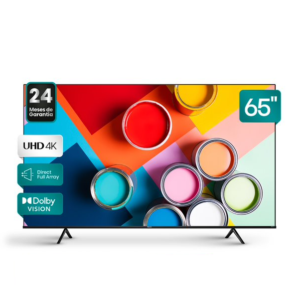 TV Hisense 65” UHD65A6H Smart VIDAA, Frameless