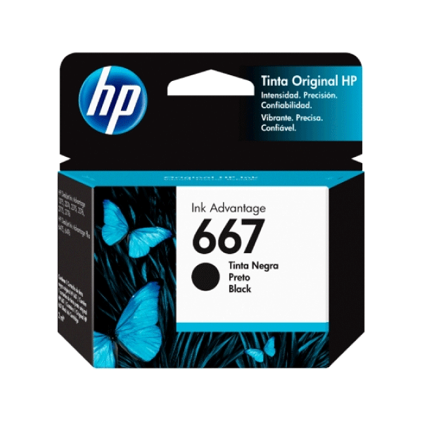 Tinta HP 667 Negro 3YM79AL DJ 2775 2 ML